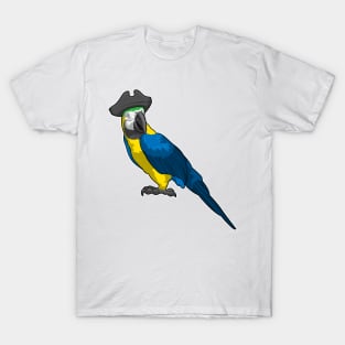 Parrot as Pirate with Hat T-Shirt